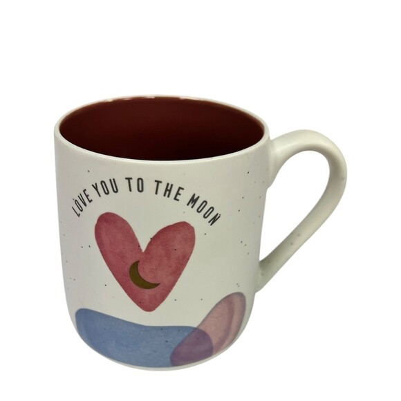 Sheffield Home Coffee/Tea Mug Love You to the Moon and Back Speckled Cream - Picture 3 of 5